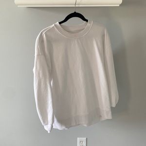 lululemon size 6 oversized crew white